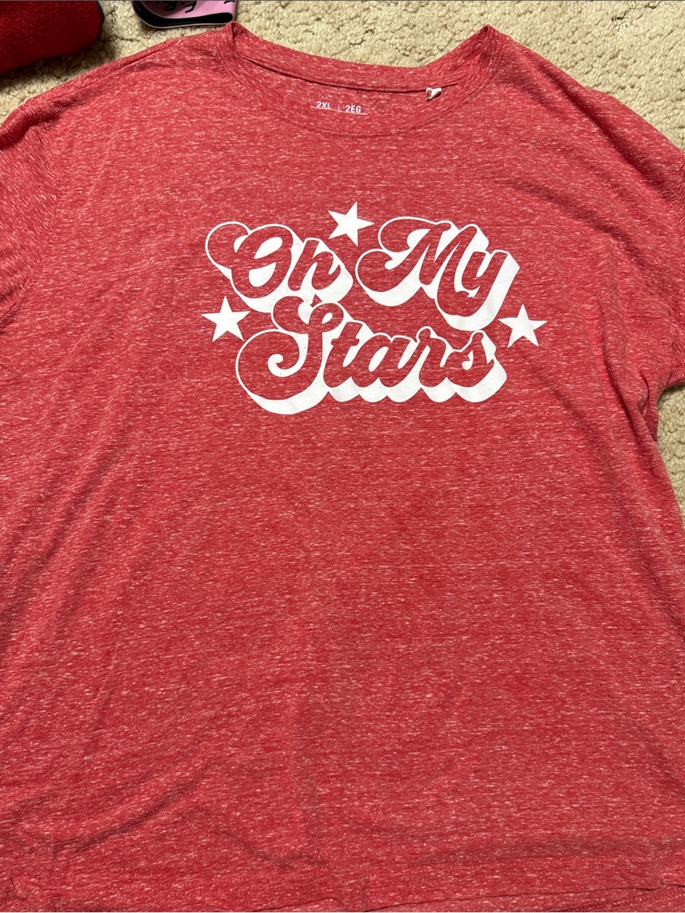 Red 'On My Stars' Graphic Tee - Unbranded